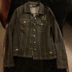 Woman’s Harley Davidson Denim Riding Jacket L